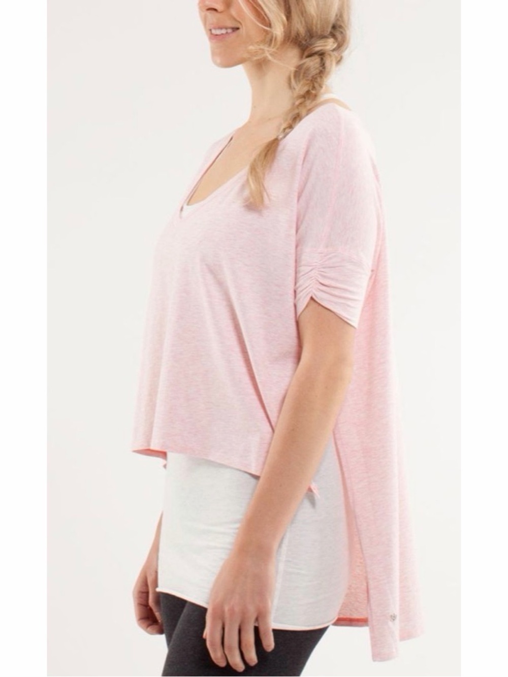 Lululemon My Mantra Short Sleeve Top Light Pink